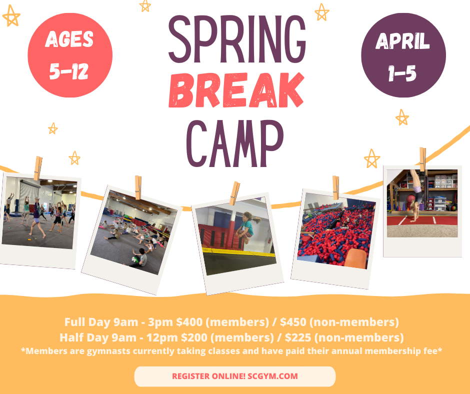 Spring Break Camp Flyer